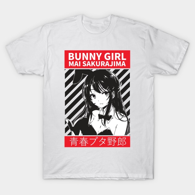 bunny girl mai sakurajima cute T-Shirt by Call me Sunshine